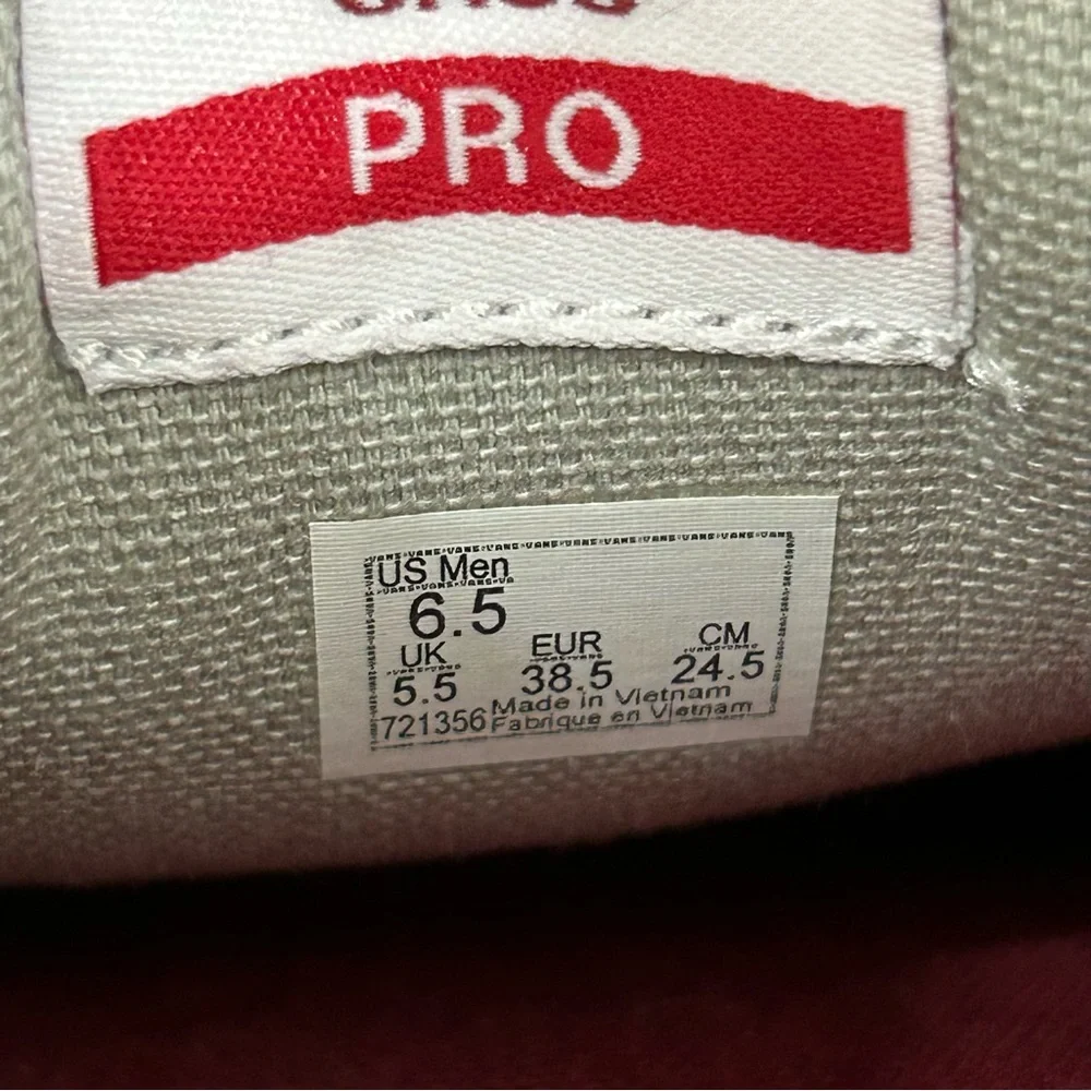 Vans Pro Ultracush Skateboard Maroon Low Top Sneakers Shoes Mens 6.5 Womens 8. - Picture 10 of 13